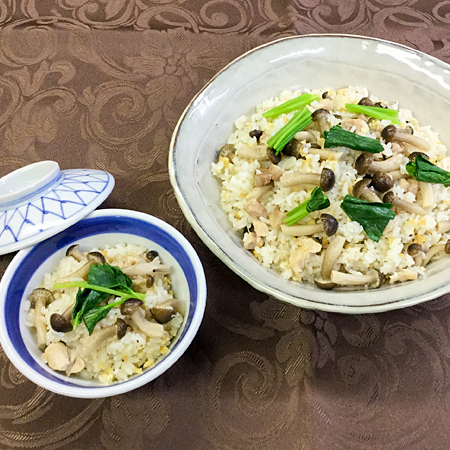 スーパードレッシングで炊くしめじご飯 しゃぶしゃぶ すき焼き ざくろ 銀座店 東京 銀座