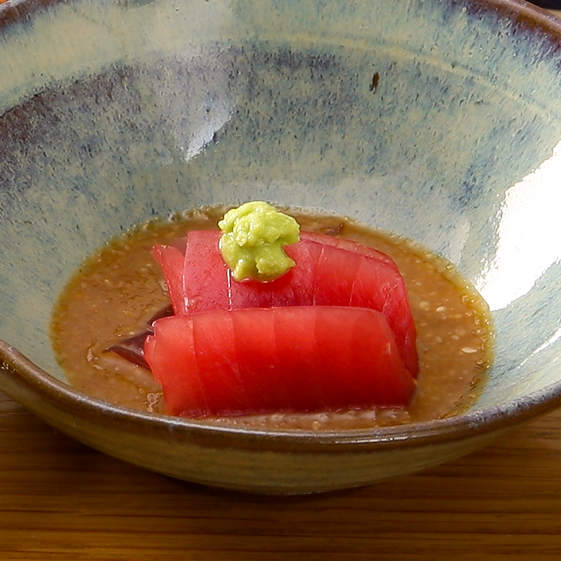 まぐろ胡麻醤油